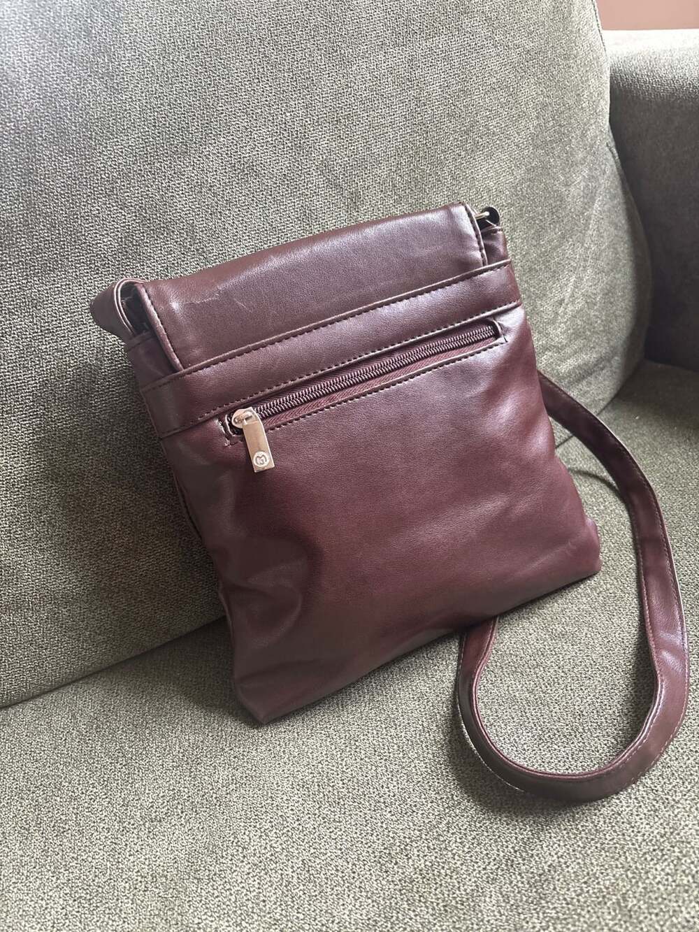 Mick-Chwood Paris Brown Leather Crossbody Flap Bag - Picture 10 of 14